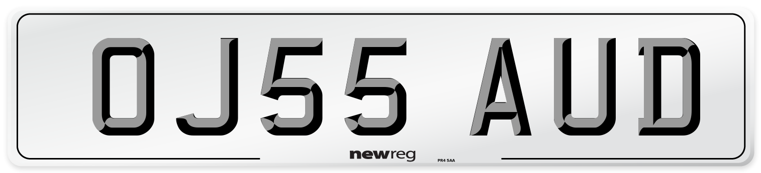 OJ55 AUD Number Plate from New Reg